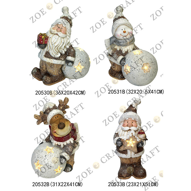 Santa Claus & Snowman & Deer